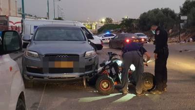 Видео: машина сбила 9-летнего ребенка на квадроцикле в Рамле