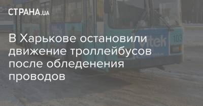 В Харькове остановили движение троллейбусов после обледенения проводов