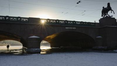 Полицейские в Петербурге спасли мужчину, упавшего на лёд Фонтанки