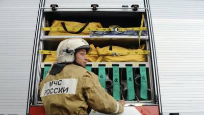 В помещении депо на угольном разрезе в Хакасии произошёл пожар