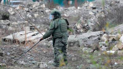 Российские миротворцы обезвредили около 5 тыс. взрывоопасных предметов в Нагорном Карабахе