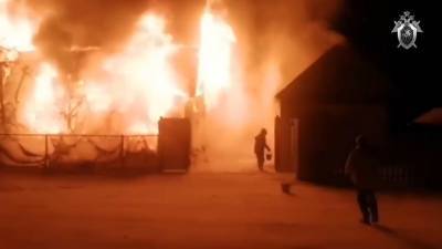 Пожар в частном пансионате для престарелых в Башкирии — видео