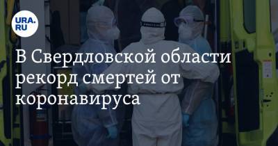В Свердловской области рекорд смертей от коронавируса