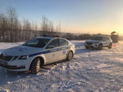 Машина жителей Красноярского края заглохла на трассе по дороге в Шерегеш