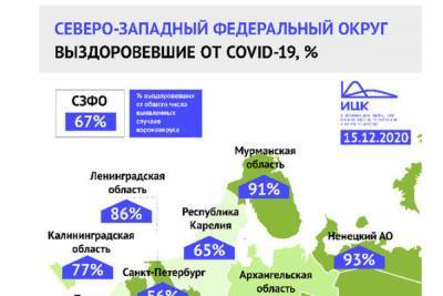 В Псковской области самый низкий процент выздоровевших от коронавируса