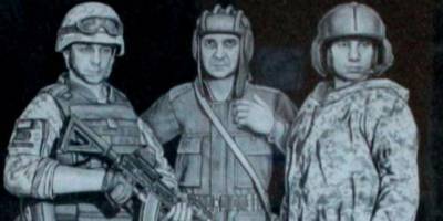 «Это брежневщина»: пользователи соцсетей узнали в бойцах ВСУ на памятнике в Киеве Зеленского и двух генералов