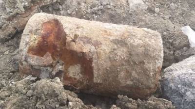 Бомбу весом 165 кг нашли при строительстве водозабора в Севастополе