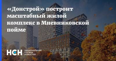«Донстрой» построит масштабный жилой комплекс в Мневниковской пойме