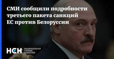 СМИ сообщили подробности третьего пакета санкций ЕС против Белоруссии