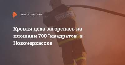 Кровля цеха загорелась на площади 700 "квадратов" в Новочеркасске