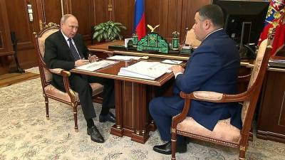 Ситуацию в Тверской области в связи с пандемией обсудил Владимир Путин на встрече с главой региона