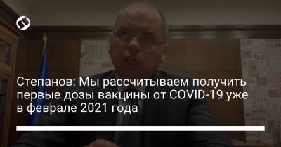 Степанов: Мы рассчитываем получить первые дозы вакцины от COVID-19 уже в феврале 2021 года