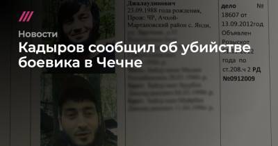 Кадыров сообщил об убийстве боевика в Чечне