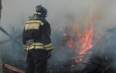 Под Астраханью на пожаре нашли тело мужчины