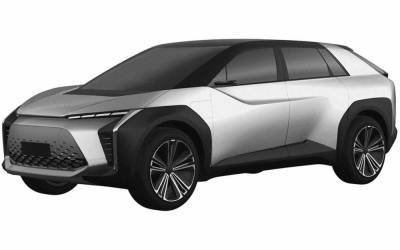 Новый Toyota BZ — патентные изображения
