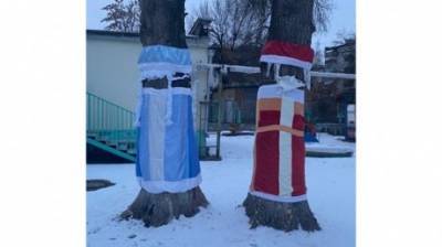 Глас народа | В пензенском детсаду в Деда Мороза и Снегурочку нарядили деревья
