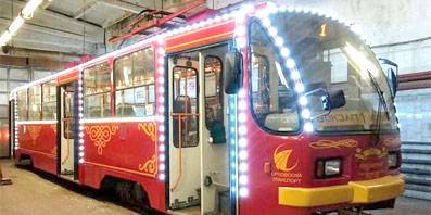 25 декабря в Орле запустят новогодний трамвай