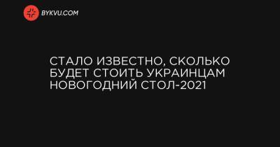 Стало известно, сколько будет стоить украинцам новогодний стол-2021