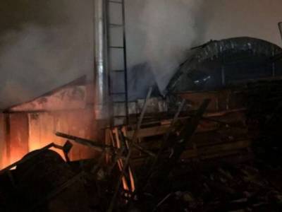 В Броварском районе загорелась теплица