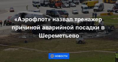 «Аэрофлот» назвал тренажер причиной аварийной посадки в Шереметьево