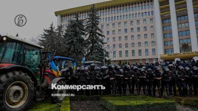 Полиция применила слезоточивый газ на акции протеста в Кишиневе