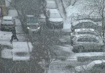 Водителей московского региона просят быть внимательнее из-за мокрого снега