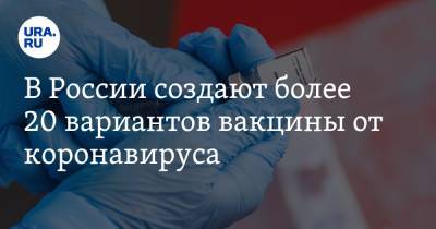 В России создают более 20 вариантов вакцины от коронавируса