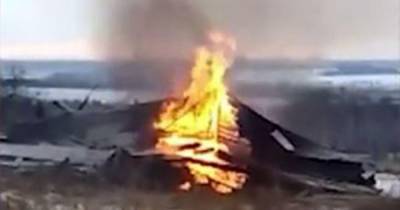 В Нижегородской области РПЦ сожгла аварийную колокольню XIX века