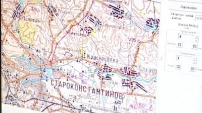 Российские пропагандисты показали, как ракетчики РФ отрабатывают задачи по карте Хмельницкой области