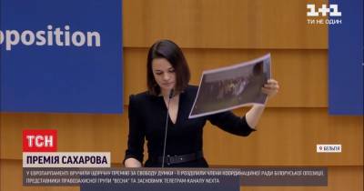 В Европарламенте белорусской оппозиции вручили премию, а против власти ввели санкции