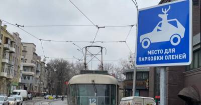 В Харькове появилась "парковка для оленей"