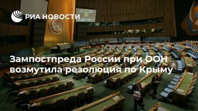 Зампостпреда России при ООН возмутила резолюция по Крыму