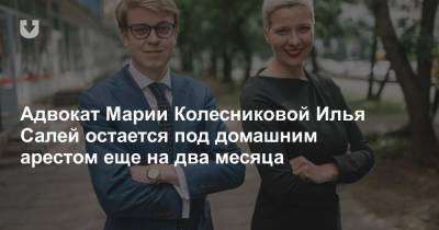 Адвокат Марии Колесниковой Илья Салей остается под домашним арестом еще на два месяца