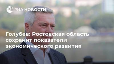 Голубев: Ростовская область сохранит показатели экономического развития