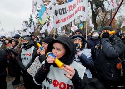В Сети пояснили, кто стоит за протестами ФОПов на Майдане