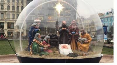 У Казанского собора установят к 20 декабря рождественский вертеп