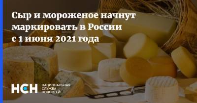 Сыр и мороженое начнут маркировать в России с 1 июня 2021 года