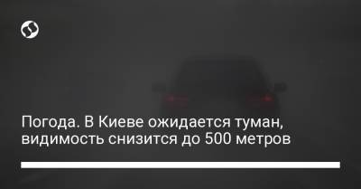 Погода. В Киеве ожидается туман, видимость снизится до 500 метров