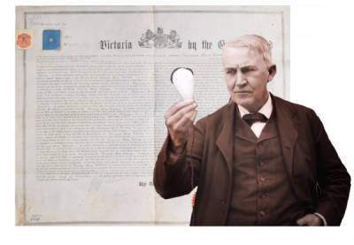 Томас Эдисон - В США на аукционе продали патент Эдисона на электрическую лампочку - rusjev.net - США