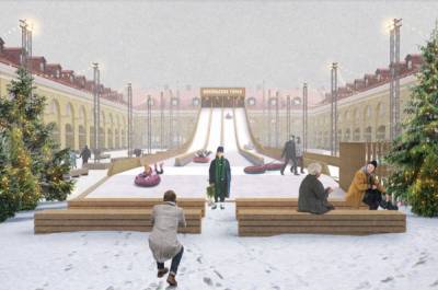 В Петербурге достроили 20-тонную горку