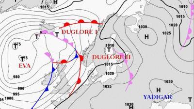 Циклон "Дуглор" принесет в Петербург 18 декабря дожди и мокрый снег