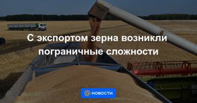 Андрей Сизов - С экспортом зерна возникли пограничные сложности - news.mail.ru