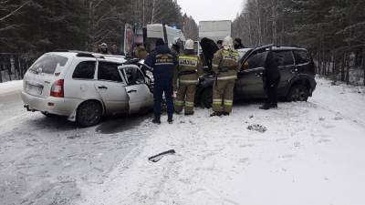 На трассе Курган — Шадринск — ДТП. Один из авто — в кювете, пострадали три человека