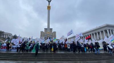 Протест ФЛП в Киеве: на Майдане остаются около 300 человек
