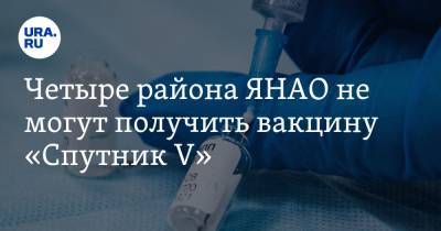 Четыре района ЯНАО не могут получить вакцину «Спутник V»