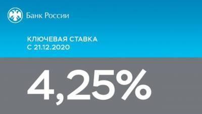 ЦБ РФ сохранил ключевую ставку на прежнем уровне – 4,25% годовых