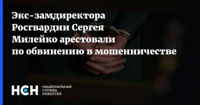 Экс-замдиректора Росгвардии Сергея Милейко арестовали по обвинению в мошенничестве