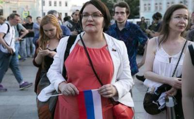 Юлия Галямина в суде сегодня заявила, что ее уголовное дело связано с ее кампанией против поправок к Конституции