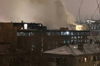 В Москве загорелось здание Мосгоргеотреста