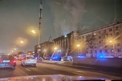 Пожар на Ленинградском проспекте в Москве локализован